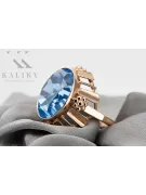 Ring Aquamarine Original Vintage 14K Rose Gold Vintage craft vrc043r