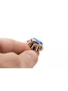 Ring Aquamarine Original Vintage 14K Rose Gold Vintage craft vrc043r