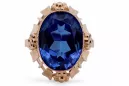 Ring Sapphire Original Vintage 14K Rose Gold Vintage craft vrc043r