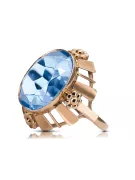 Ring Aquamarine Original Vintage 14K Rose Gold Vintage craft vrc043r