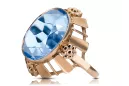 Ring Aquamarine Original Vintage 14K Rose Gold Vintage craft vrc043r
