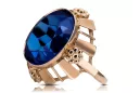 Ring Sapphire Original Vintage 14K Rose Gold Vintage craft vrc043r