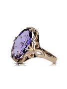 Russian Soviet rose 14k 585 gold Alexandrite Ruby Emerald Sapphire Zircon ring  vrc090