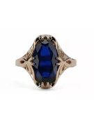 Ring Vintage craft Sapphire Original Vintage 14K Rose Gold vrc082r