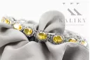 White 14k gold perydot and zircons tennis bracelet tbc001w