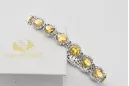 White 14k gold perydot and zircons tennis bracelet tbc001w