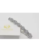 Pulsera de tenis con circonitas en oro blanco de 14k tbc001w