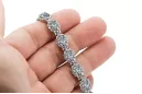 White 14k gold zircons tennis bracelet tbc001w
