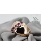 Russian Soviet rose 14k 585 gold Alexandrite Ruby Emerald Sapphire Zircon ring  vrc078