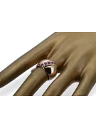 Russian Soviet rose 14k 585 gold Alexandrite Ruby Emerald Sapphire Zircon ring  vrc078
