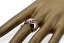 Russian Soviet rose 14k 585 gold Alexandrite Ruby Emerald Sapphire Zircon ring  vrc078