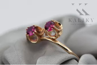 Jewlery Ring Alexandrite Original Vintage 14K Rose Gold vrc266r