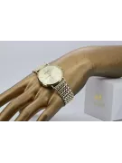 This is a 14K Geneve gold watch for men, Japanese quartz, 34mm