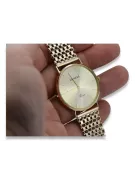 This is a 14K Geneve gold watch for men, Japanese quartz, 34mm