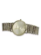 This is a 14K Geneve gold watch for men, Japanese quartz, 34mm