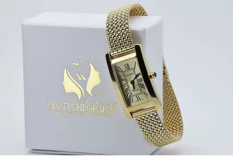 Gold men's watch Geneve ★ zlotychlopak.pl ★ Gold purity 585 333 Low Price!
