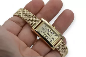 Gold men's watch Geneve ★ zlotychlopak.pl ★ Gold purity 585 333 Low Price!