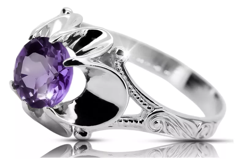 Russian Soviet rose 14k 585 gold Alexandrite Ruby Emerald Sapphire Zircon ring  vrc014