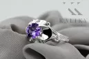 Russian Soviet rose 14k 585 gold Alexandrite Ruby Emerald Sapphire Zircon ring  vrc014