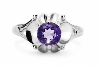 Inel sovietic rusesc din aur 585 trandafir 14k alexandrit rubin smarald safir zircon vrc014