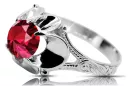 Anillo Vintage Rubí Plata de ley 925 vrc377s