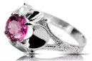 Vintage Ring Amethyst Sterling silver 925 vrc377s