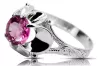 Vintage Ring Amethyst Sterling silver 925 vrc377s