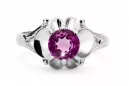 Vintage Ring Amethyst Sterling silver 925 vrc377s