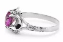Vintage Ring Amethyst Sterling silver 925 vrc377s