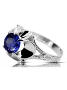 Sapphire Sterling silver 925 Ring Vintage craft vrc377s