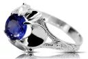 Sapphire Sterling silver 925 Ring Vintage craft vrc377s