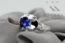 Sapphire Sterling silver 925 Ring Vintage craft vrc377s