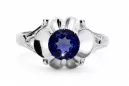 Sapphire Sterling silver 925 Ring Vintage craft vrc377s