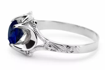 Estilo vintage Anillo Zafiro Plata de ley 925 vrc377s