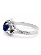 Sapphire Sterling silver 925 Ring Vintage craft vrc377s