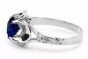 Sapphire Sterling silver 925 Ring Vintage craft vrc377s