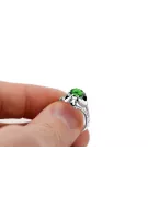 Anillo Estilo vintage Esmeralda Plata de ley 925 vrc377s