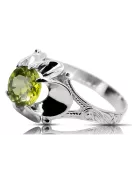 Vintage Jewlery Ring Yellow Peridot Sterling silver 925 vrc377s