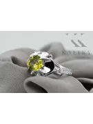 Vintage Jewlery Ring Yellow Peridot Sterling silver 925 vrc377s