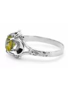 Vintage Jewlery Ring Yellow Peridot Sterling silver 925 vrc377s