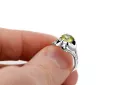 Vintage Jewlery Ring Yellow Peridot Sterling silver 925 vrc377s