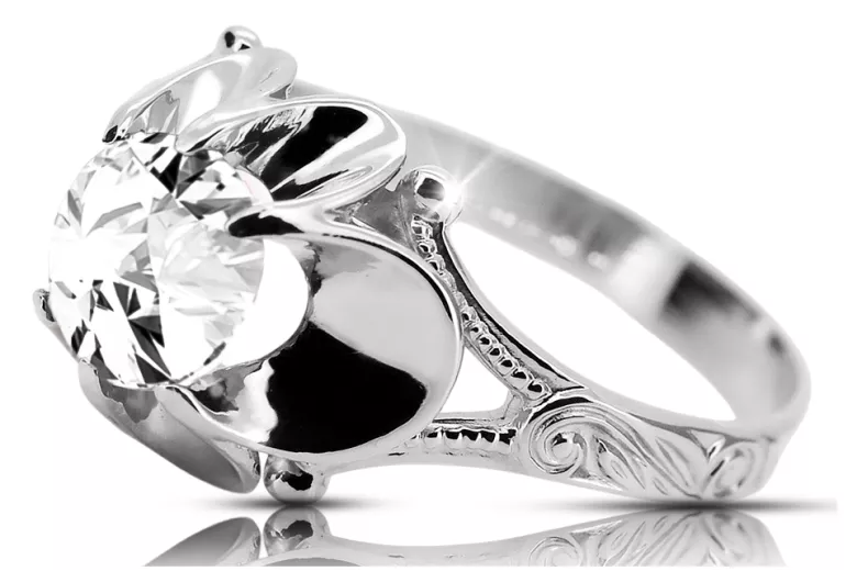Zircon Sterling silver 925 Ring Vintage Jewlery vrc377s