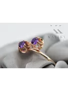 Joyería Anillo Alexandrite Original Vintage 14K Rose Gold vrc266r