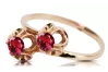Ruby Original Vintage 14K Rose Gold Ring Vintage craft vrc266r