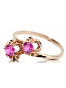 Vintage Craft  Inel Ametist Original vintage din aur roz de 14k vrc266r