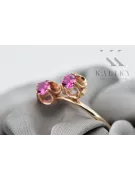 Ring Amethyst Originales Vintage-Roségold aus 14 Karat Vintage Handwerk vrc266r