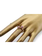 Ring Amethyst Originales Vintage-Roségold aus 14 Karat Vintage Handwerk vrc266r