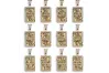 14k 585 gold pendant card king queen jack cpo003y