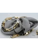 Dviejų spalvų 14k Gold unikali inkaro grandinėlė naujas modelis Puikus! cc044yw