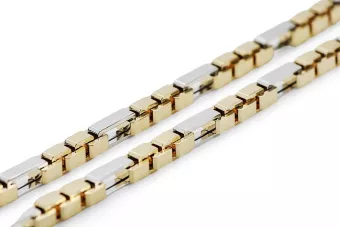 Deux couleurs 14k Chaîne d'ancrage unique en or nouveau modèle Excellent! cc044yw